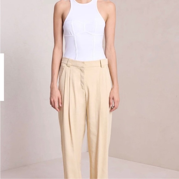 A.L.C Fynn Linen Pant in Twill Size 2
